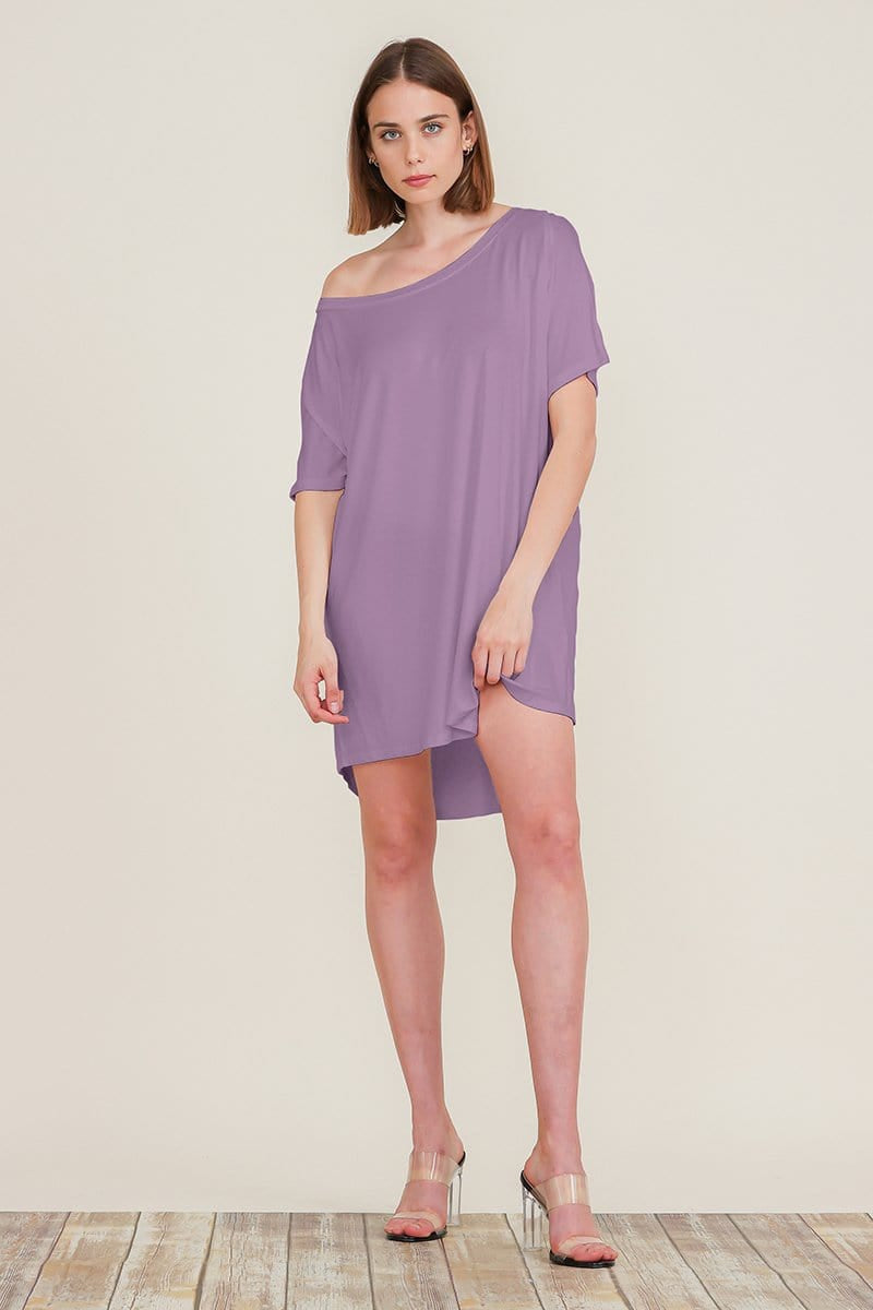 Loose Home Long Sleeve Shirt Mini Dresses Tops T Shirts Tunics S-XL